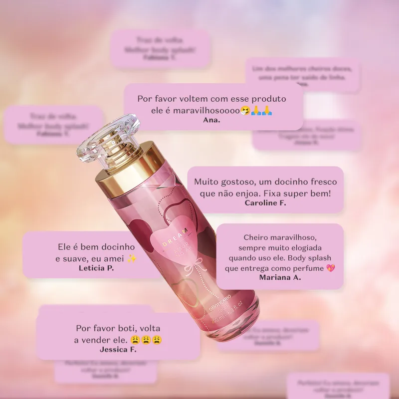 body splash Amor no Ar vs Viagem Encantada