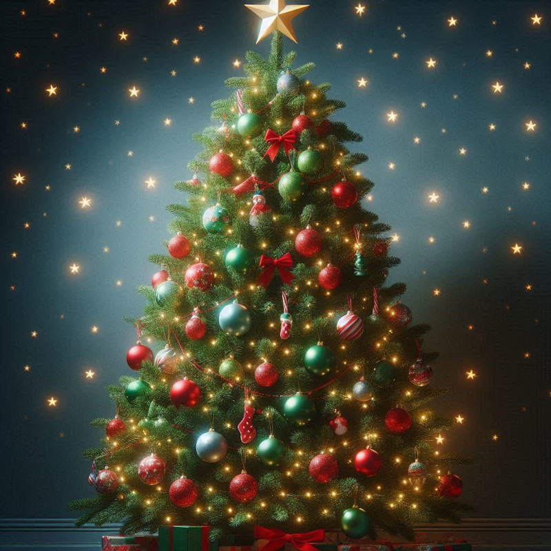 árvore de natal vermelha e dourada vs árvore de natal verde e dourada