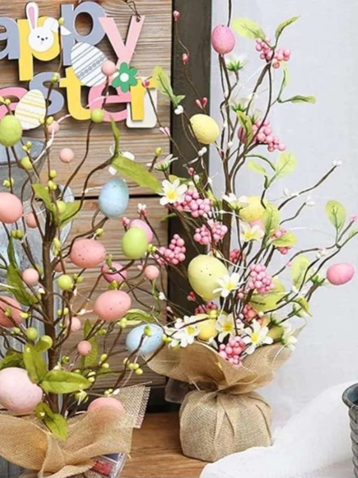 árvore de páscoa vs árvore de natal