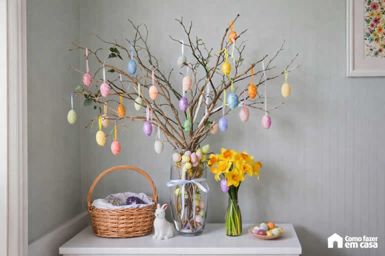 ideias criativas para árvore de páscoa