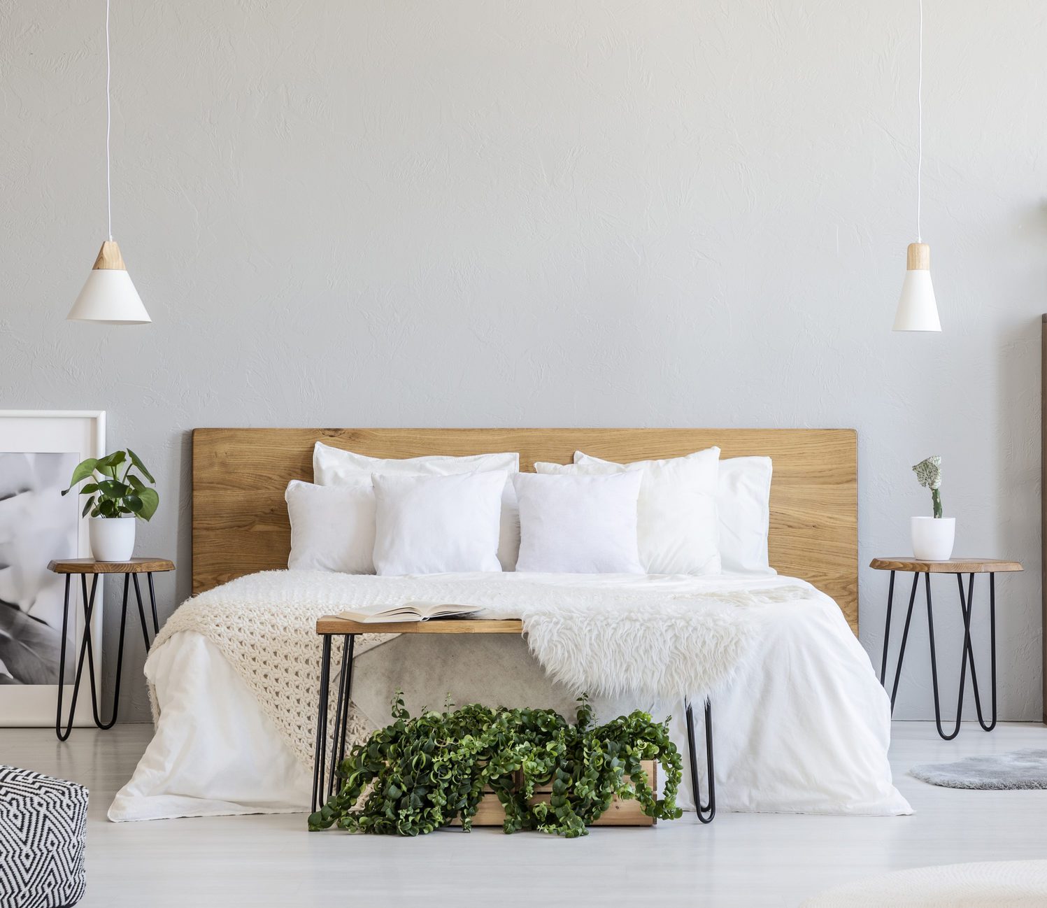 cabeceira branca vs cabeceira de madeira