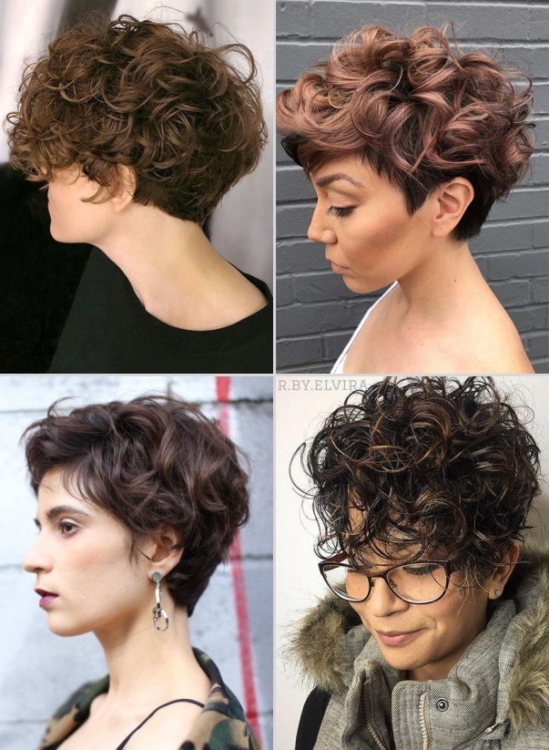 cabelo cacheado curto com luzes mel vs caramelo