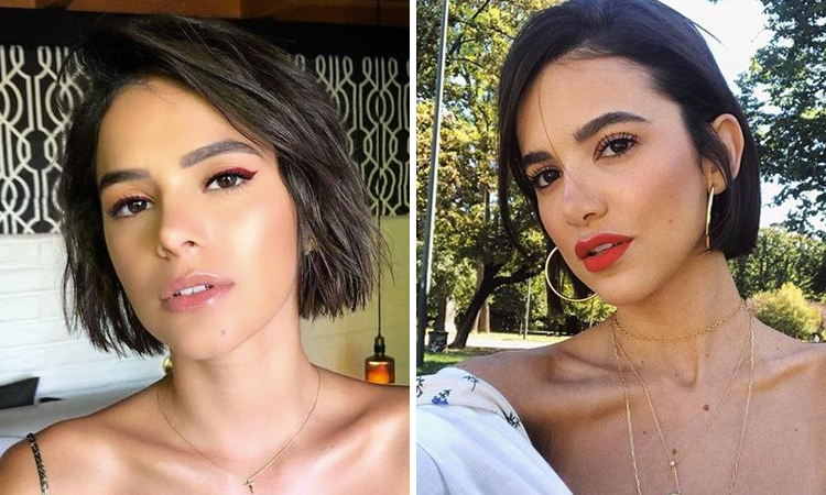 como estilizar cabelo curto liso com franja lateral