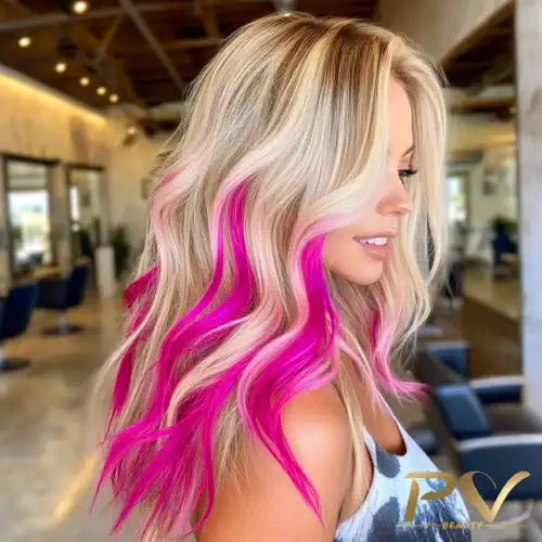 cabelo loiro ondulado