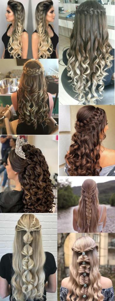 cabelo para festa de 15 anos