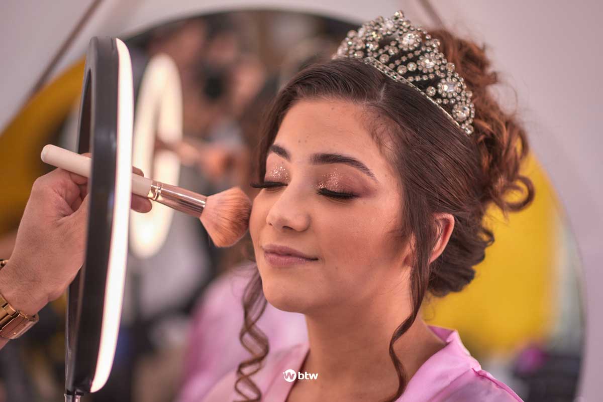 penteado semi preso vs cabelo solto para 15 anos