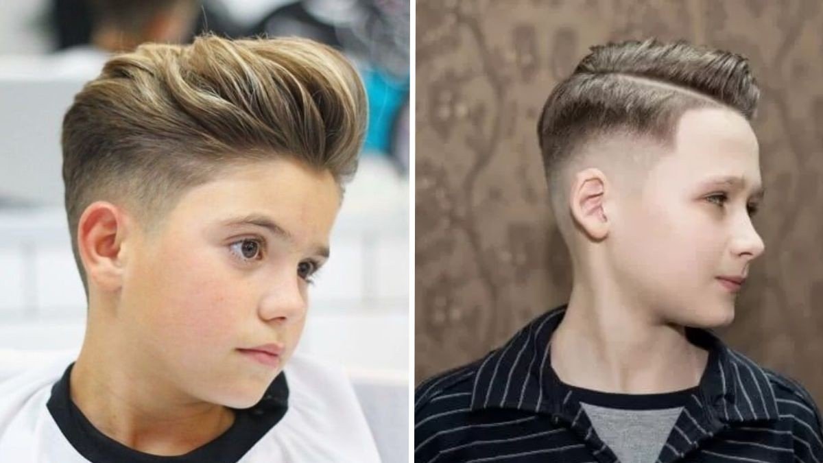 corte social infantil vs corte degradê infantil