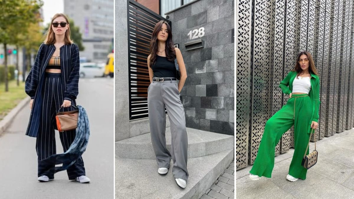 como usar calça wide leg para trabalhar