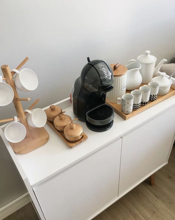 ideias de cantinho do café na sala de estar