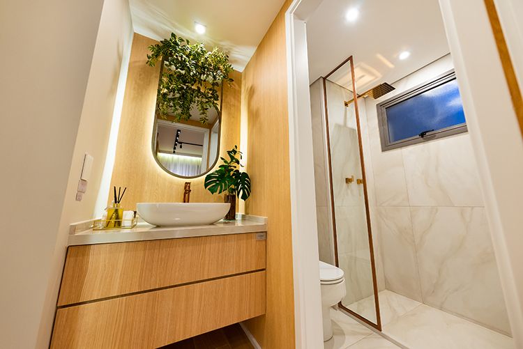 ideias criativas para decorar banheiro pequeno