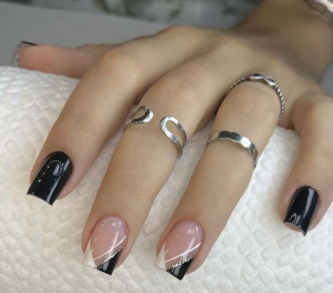 ideias de unhas de gel decoradas simples e elegantes