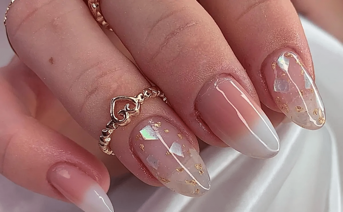 ideias de unhas de gel decoradas simples e elegantes