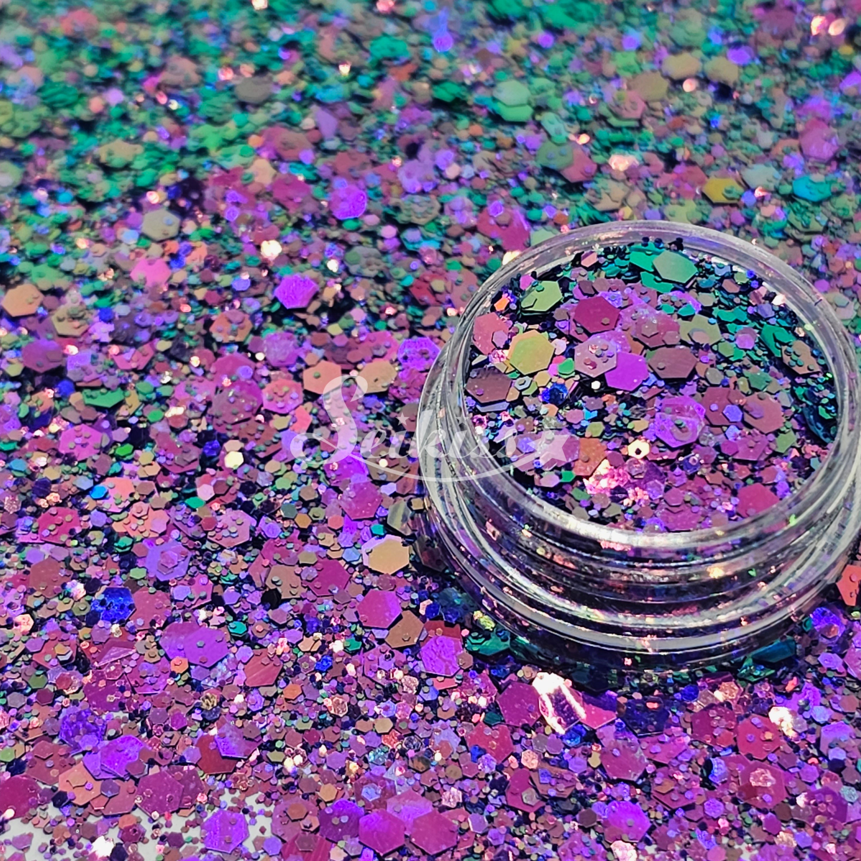 ideias de maquiagem fantasy glitter para festas