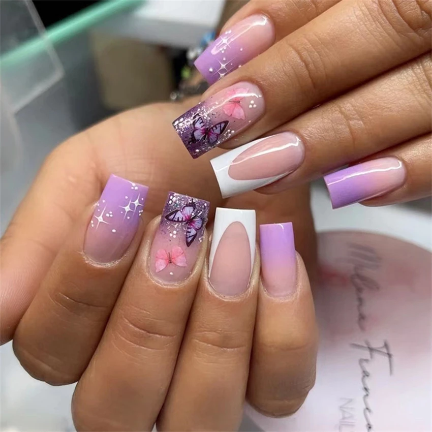 quanto custa fazer unhas roxas decoradas