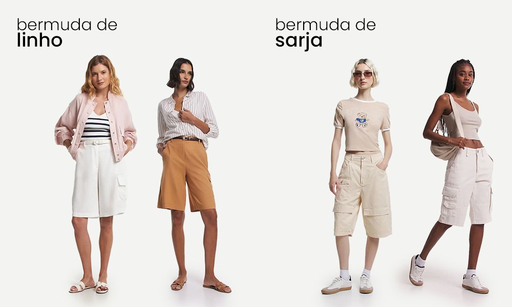 onde comprar bermuda alfaiataria feminina cintura alta