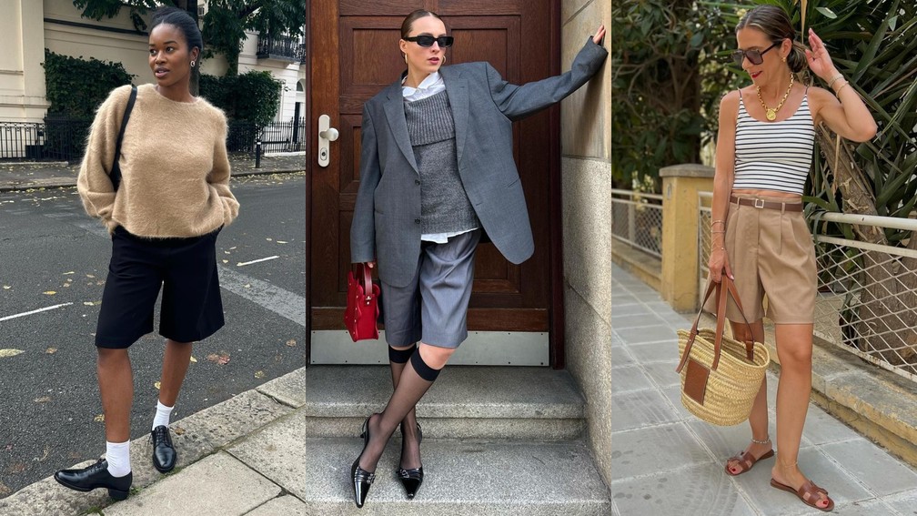 looks inspiração bermuda alfaiataria feminina