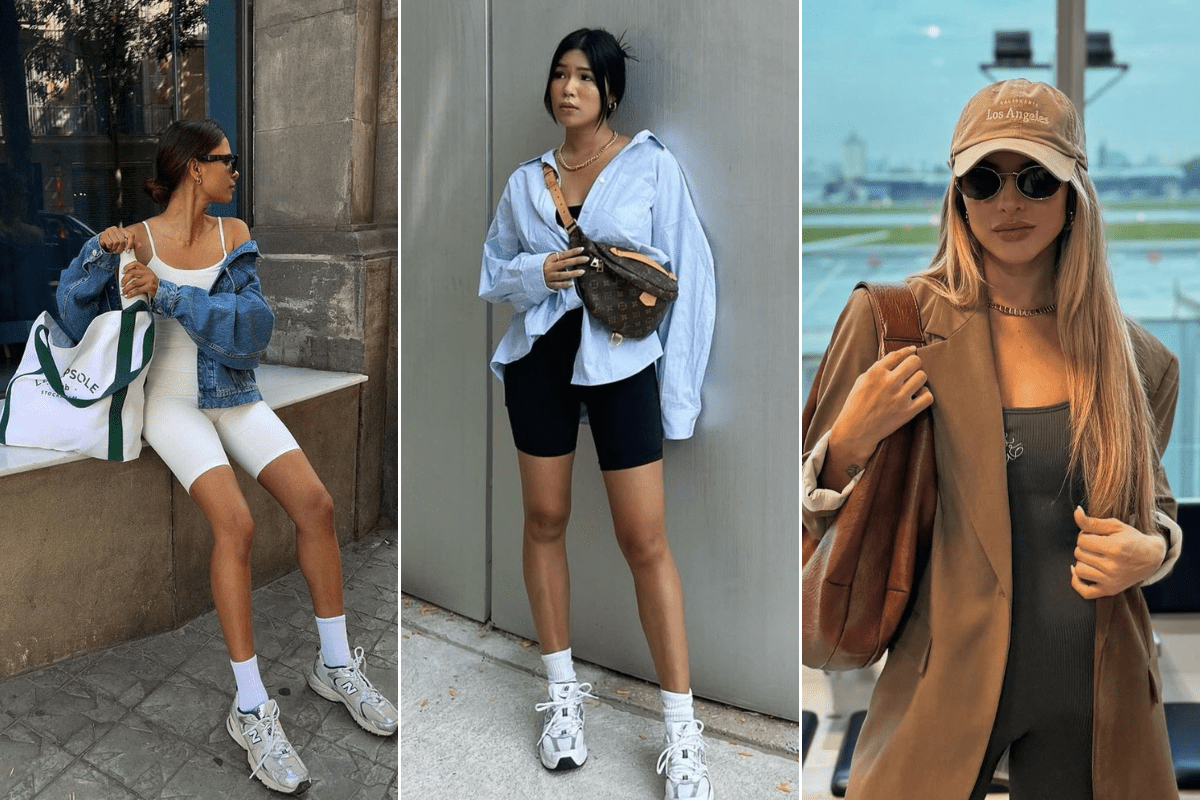 look de academia com meia alta