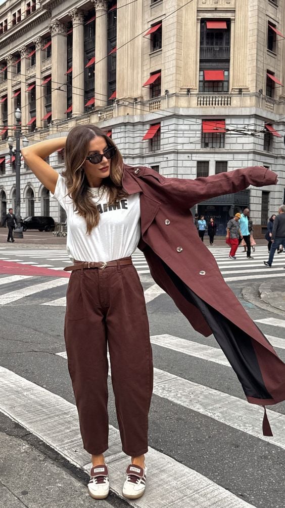 onde comprar calça marrom feminina barata