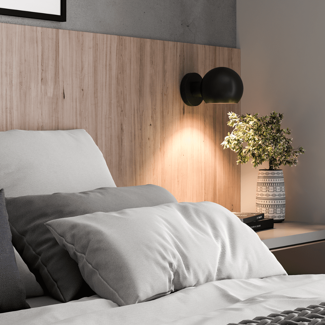 luz de cabeceira articulada para leitura