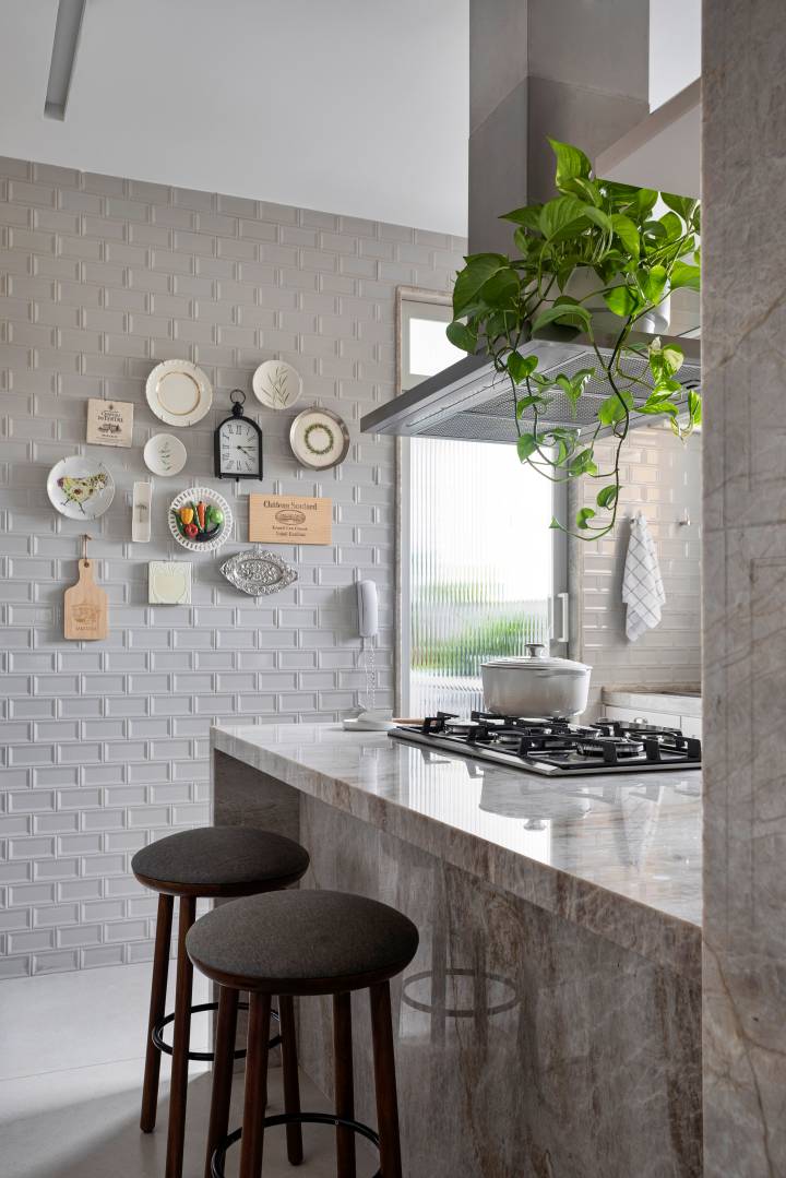 meia parede cozinha americana