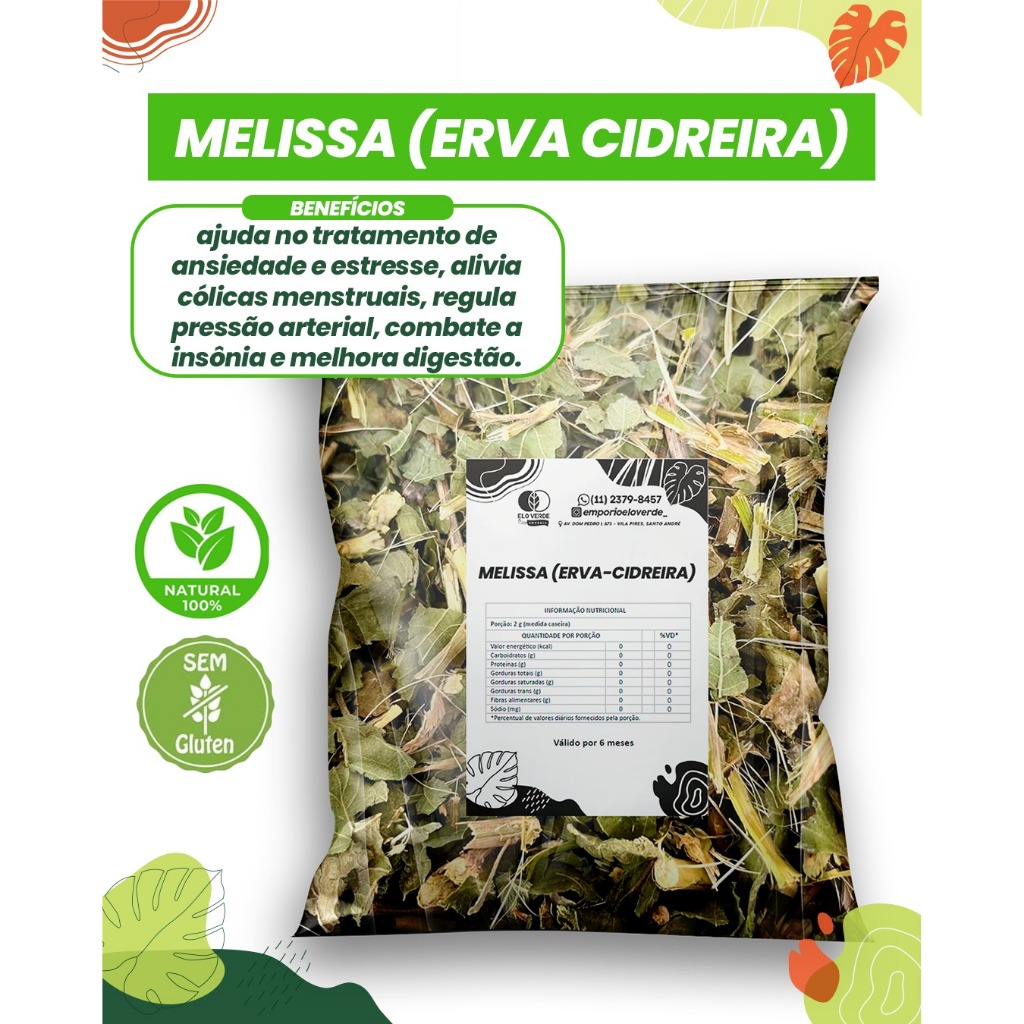 melissa e flor de laranjeira