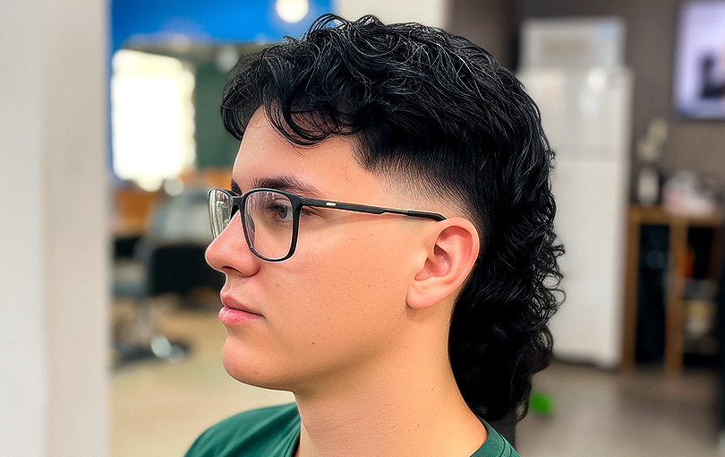 mullet masculino moderno