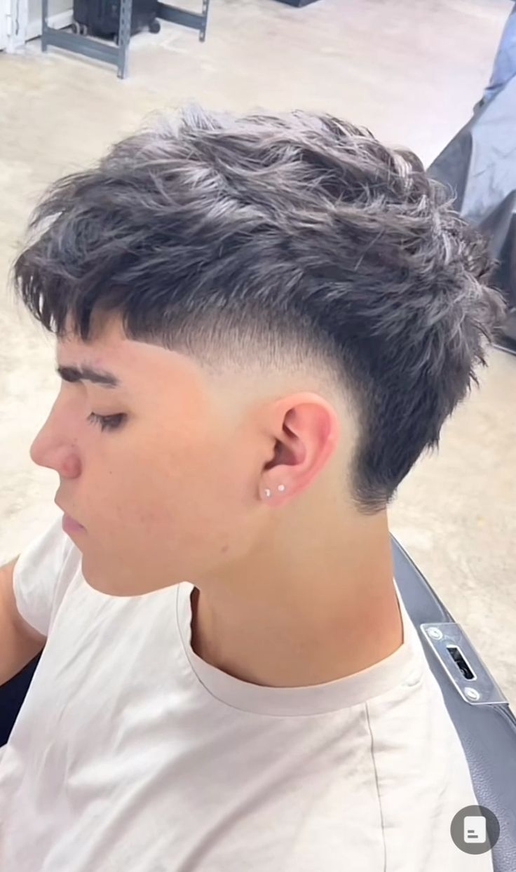 inspiração mullet masculino moderno