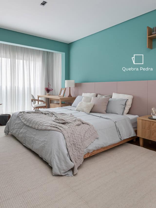 ideias de paleta de cores para quarto pequeno