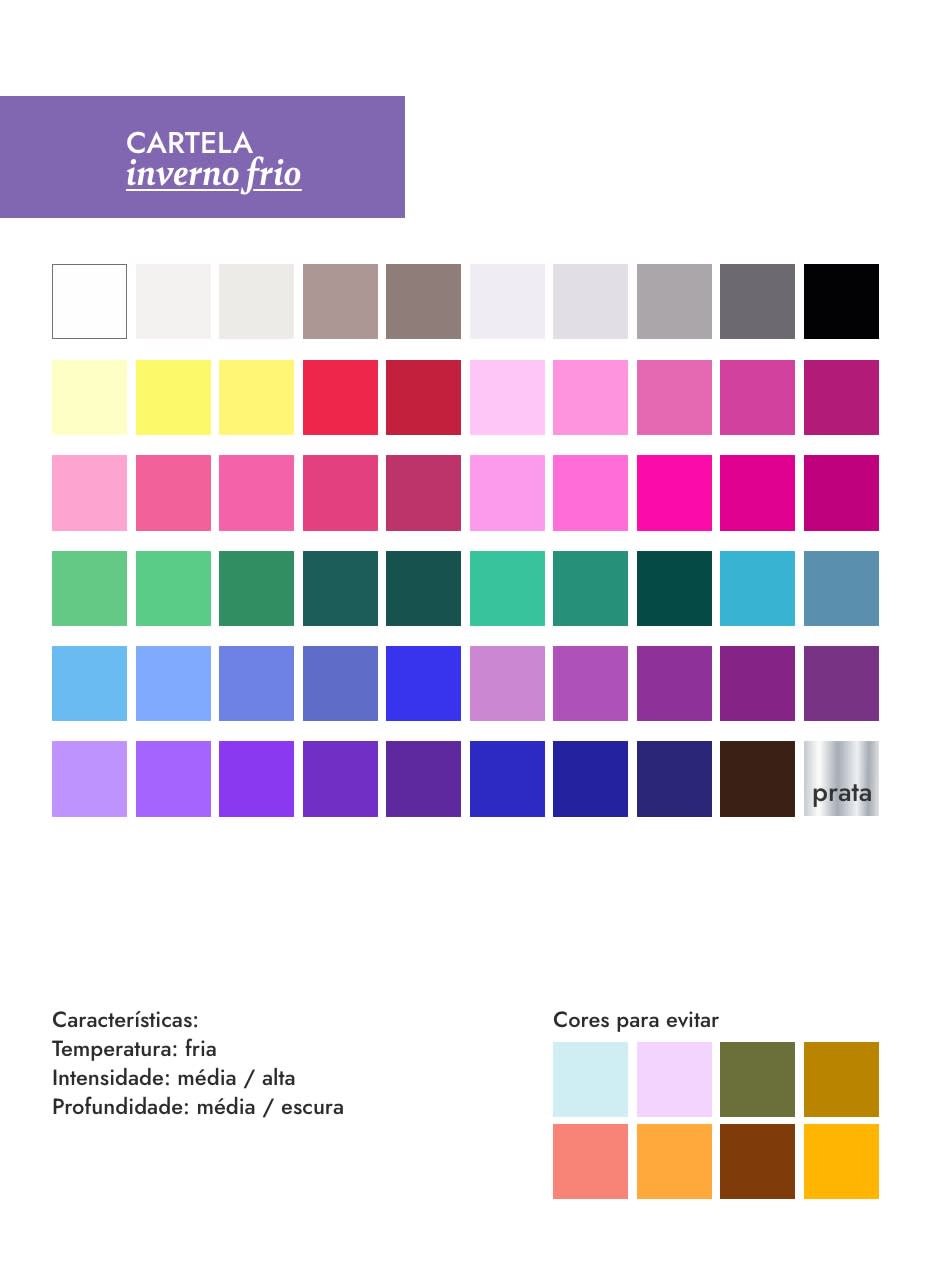 custo análise de coloração inverno frio