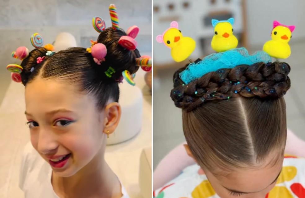como fazer cabelo maluco infantil com pouco cabelo