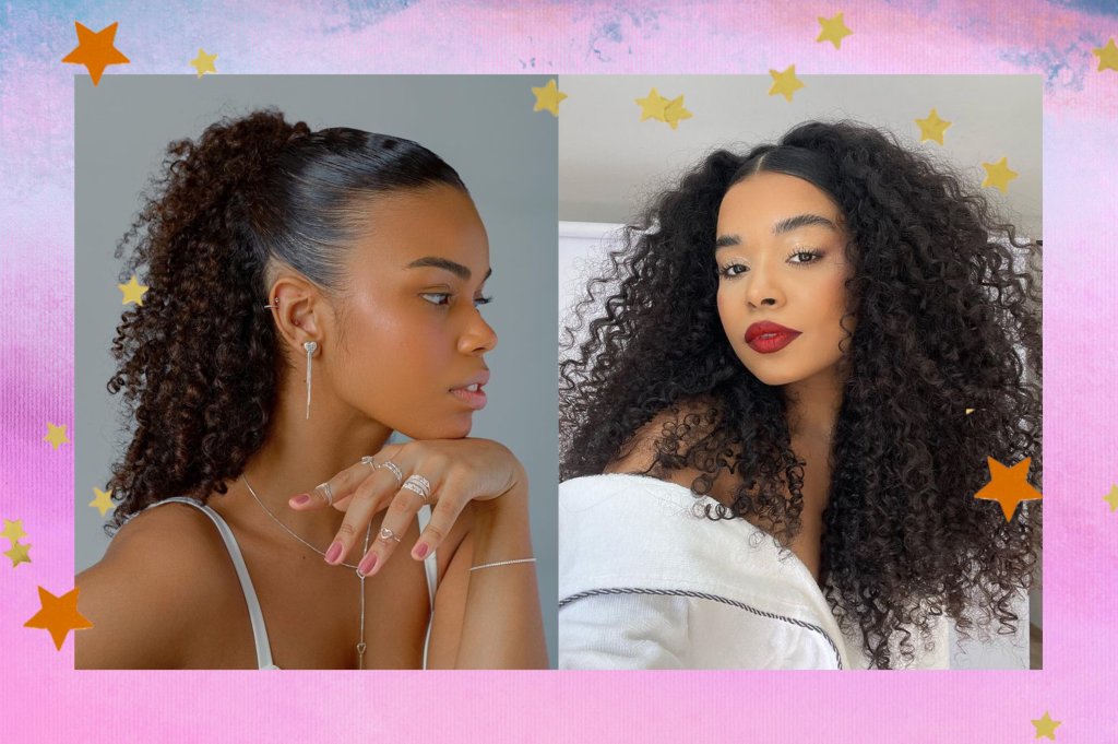 penteados de formatura para cabelo cacheado inspiração