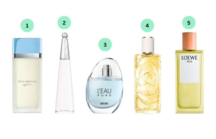 perfume fresco para o verão