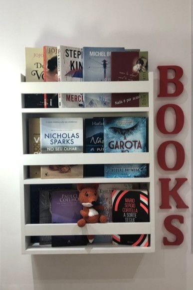 melhores prateleiras de livros para sala pequena