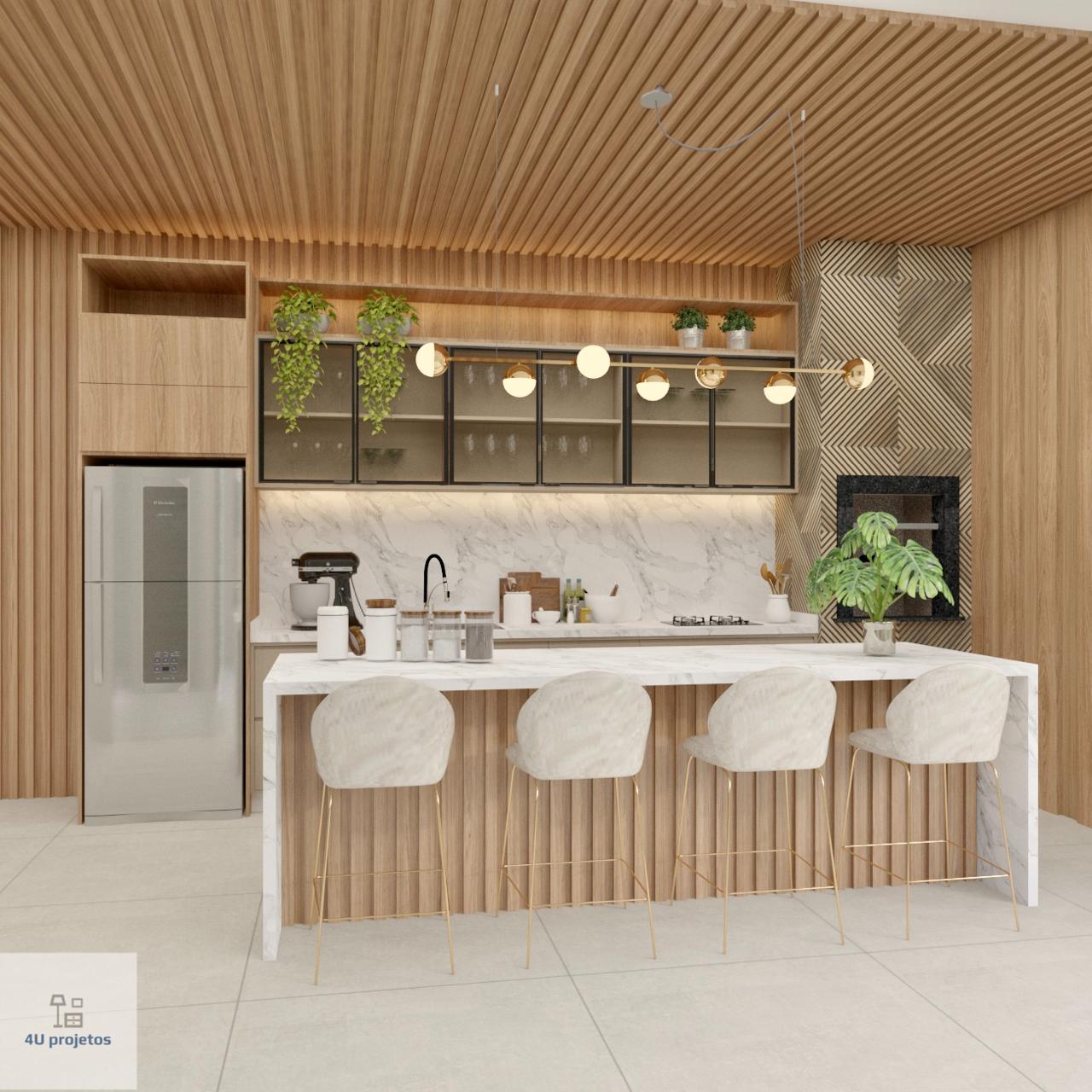 projeto area gourmet pequena vs grande