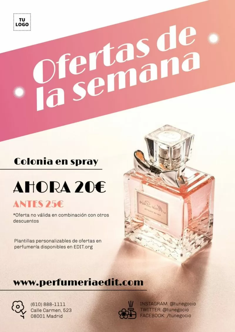promoção de perfumes