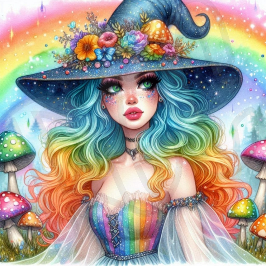 rainbow witch