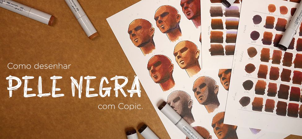 tons de pele negra paleta