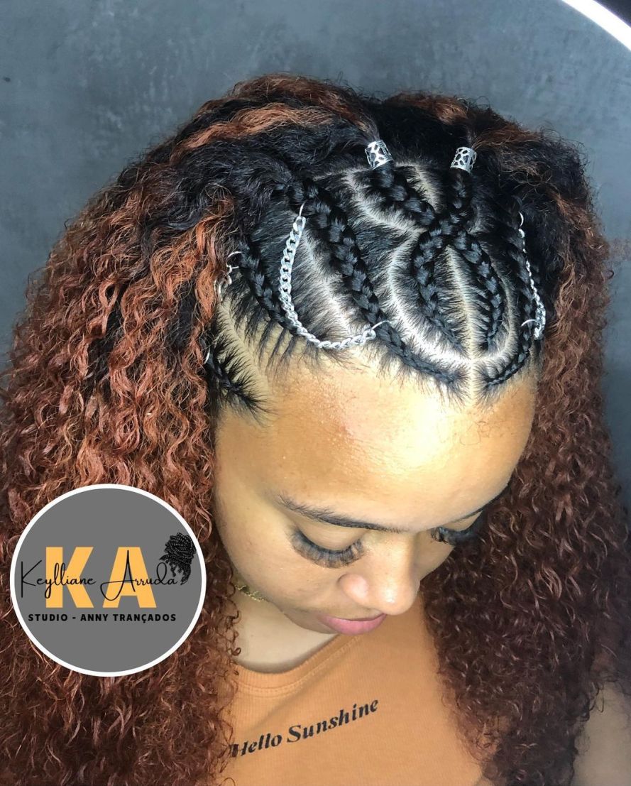 inspiração tranças cabelo crespo estilos