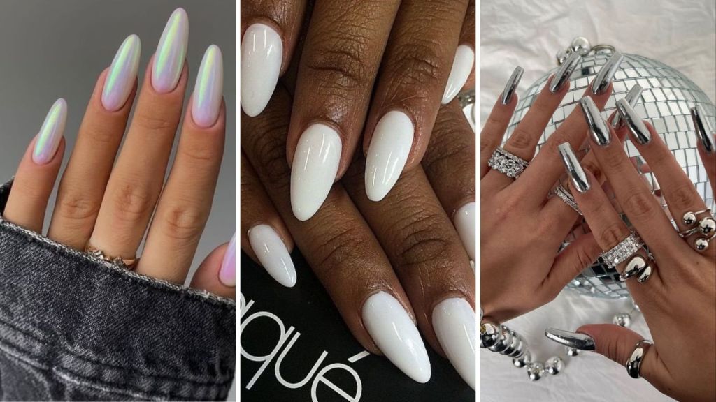 inspirações unhas claras e delicadas para o réveillon