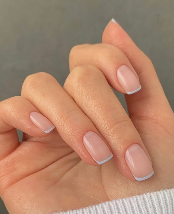 ideias de unhas de gel quadrada curta