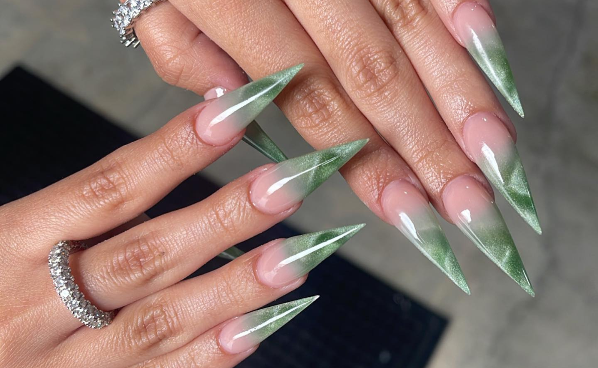 inspiração unhas stiletto decoradas 2026