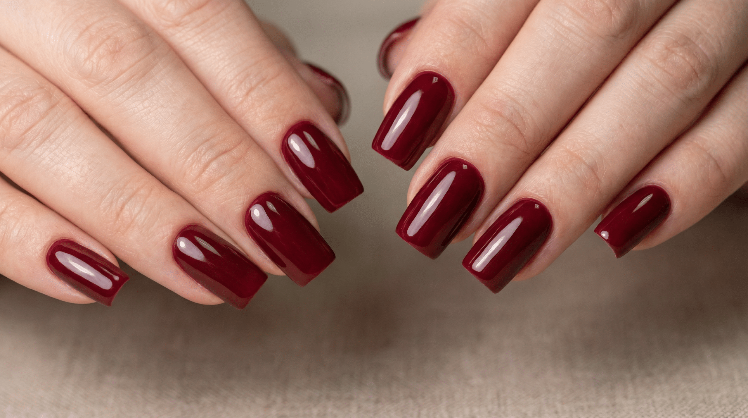 inspiração unha quadrada vermelha 2024