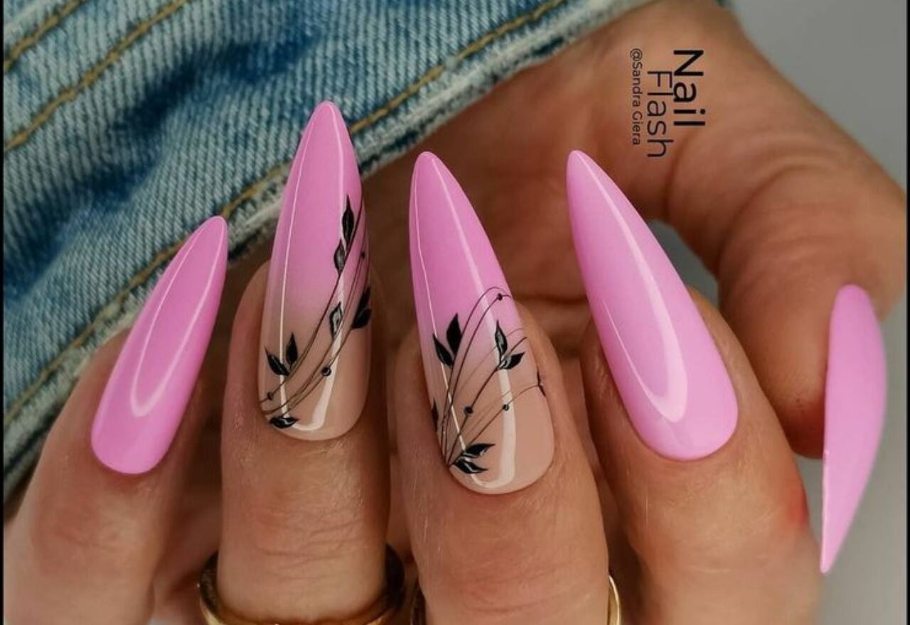 ideias de unhas rosa pink para inspiração