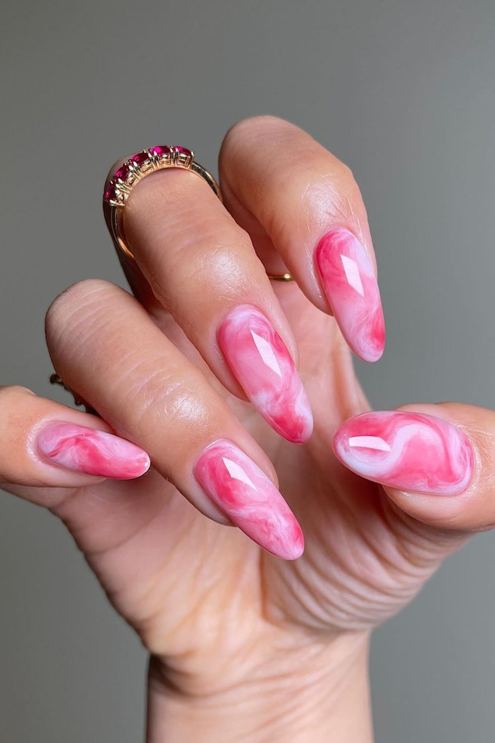 ideias de unhas rosa pink para inspiração