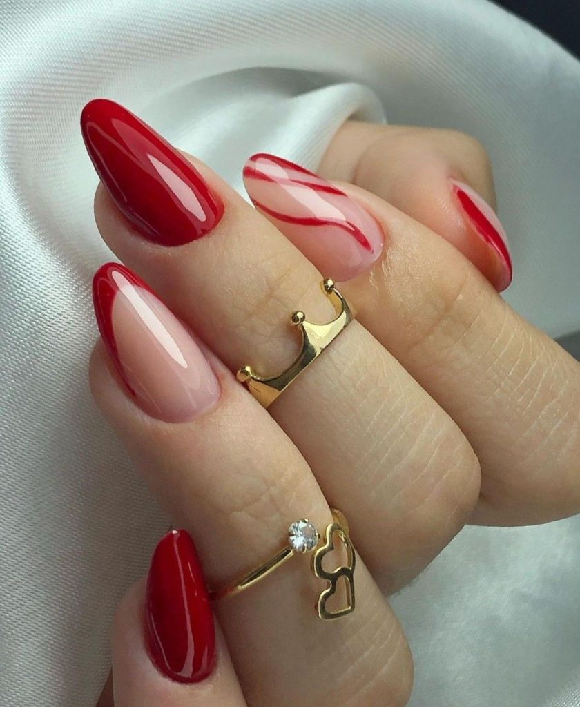 inspiração unhas decoradas vermelhas simples