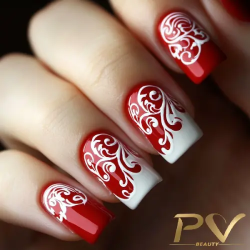 unhas decoradas vermelho vs vinho qual escolher