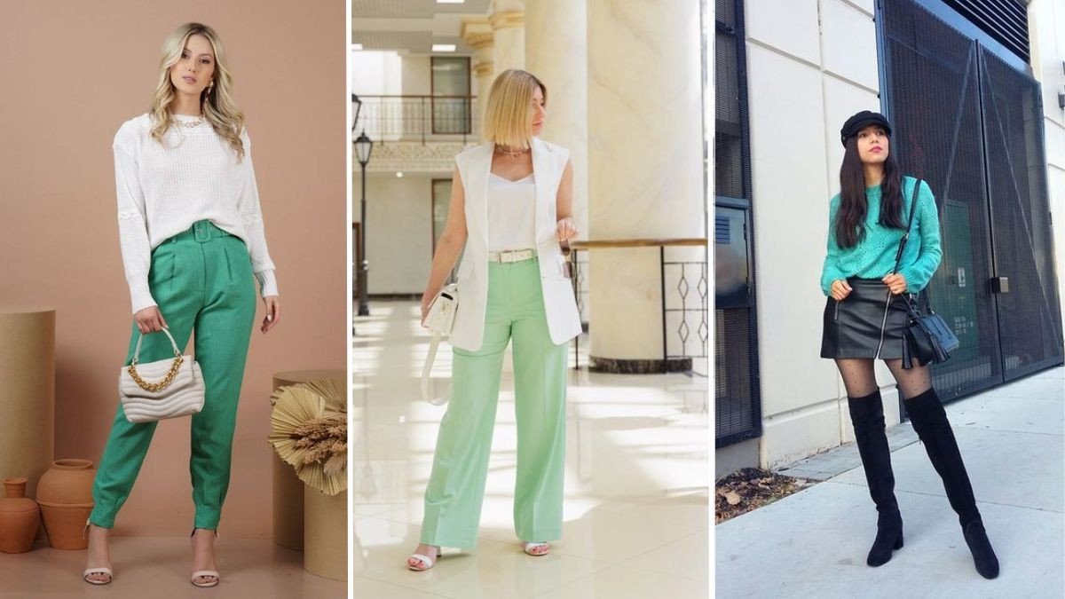 ideias de decoração com verde água para sala